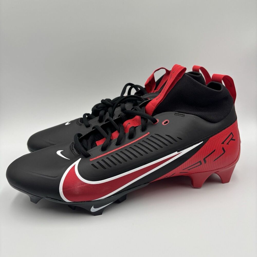 Size 12.5 Nike Vapor Edge Pro 360 2 Black Red Football Cleats FN7759-006